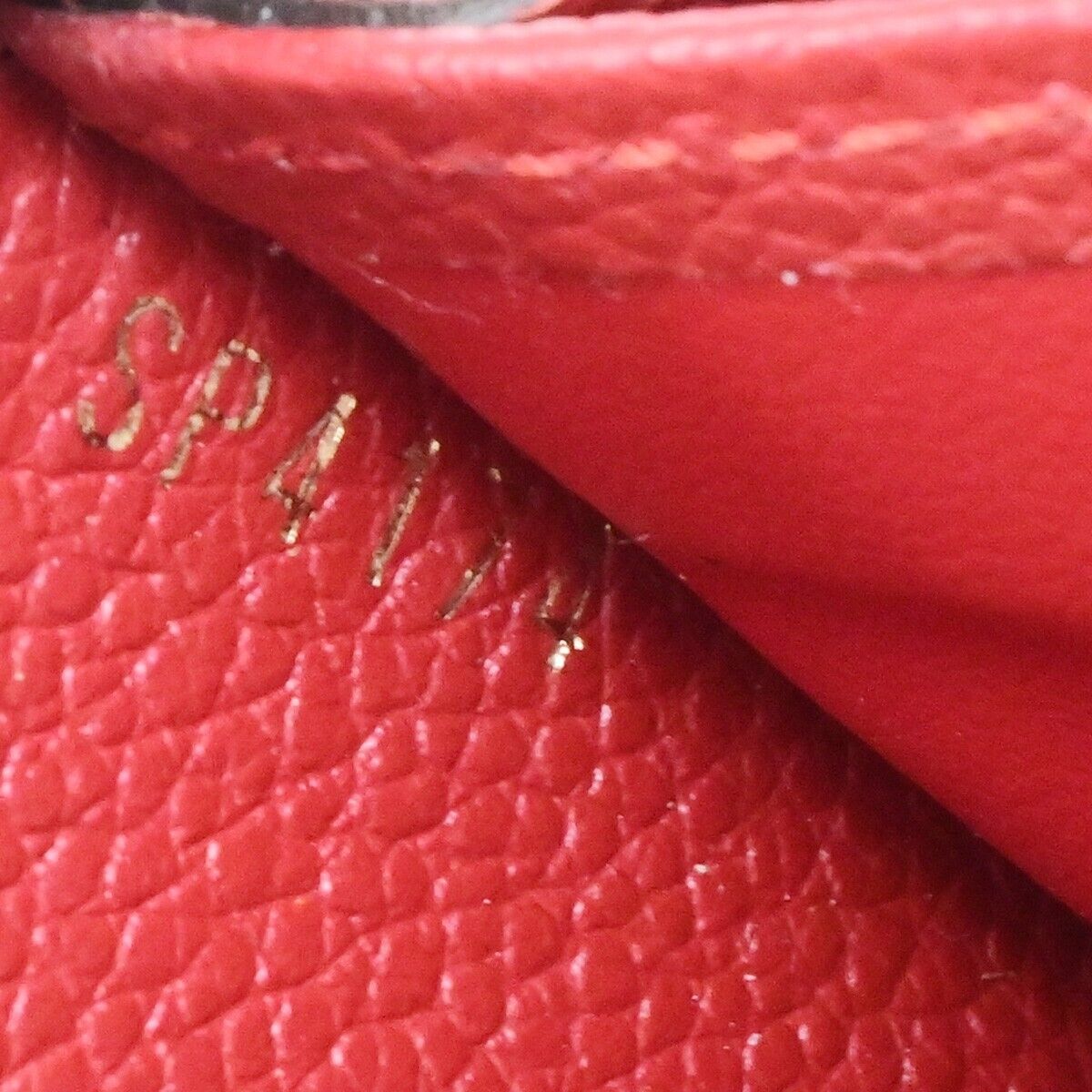 LOUIS VUITTON Zippy Wallet Long Wallet Monogram Empreinte Red M60737 82KA438