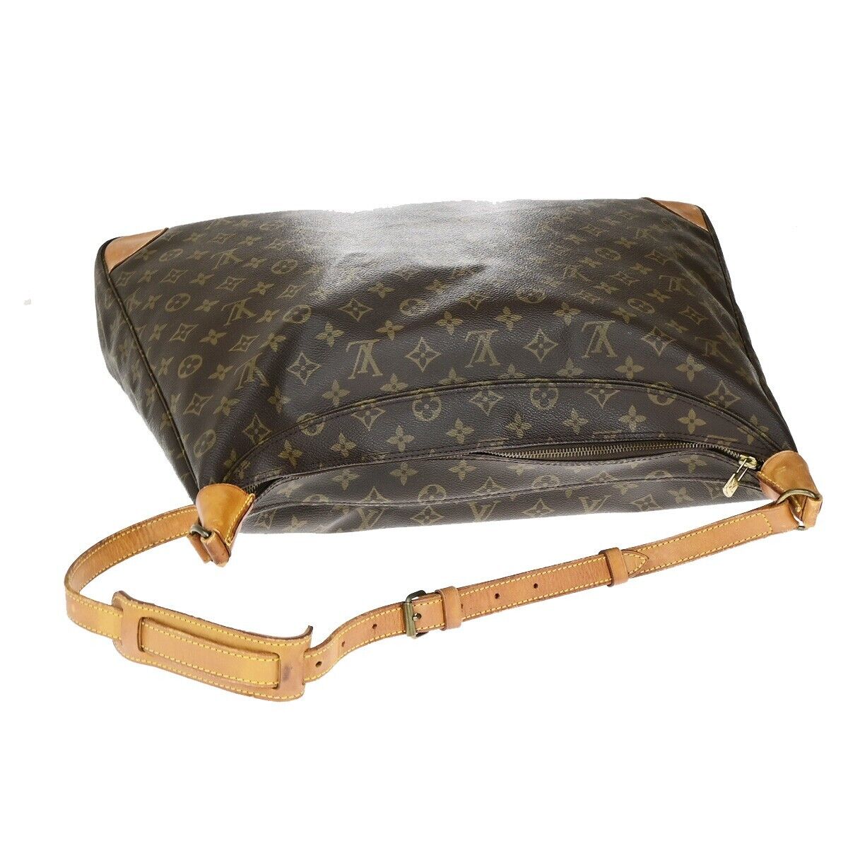 LOUIS VUITTON Boulogne 50 Shoulder Bag Monogram Leather Brown M51114 30EC894