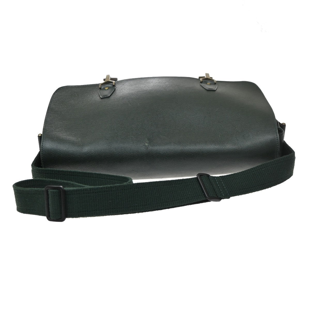 LOUIS VUITTON LV Dersou Shoulder Bag Taiga Leather Green France M30164 37KD101