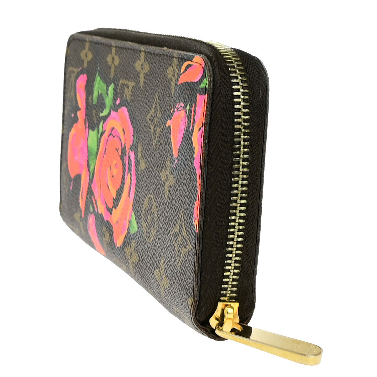 LOUIS VUITTON Zippy Wallet Long Purse Monogram Rose Brown M93759 18YG745