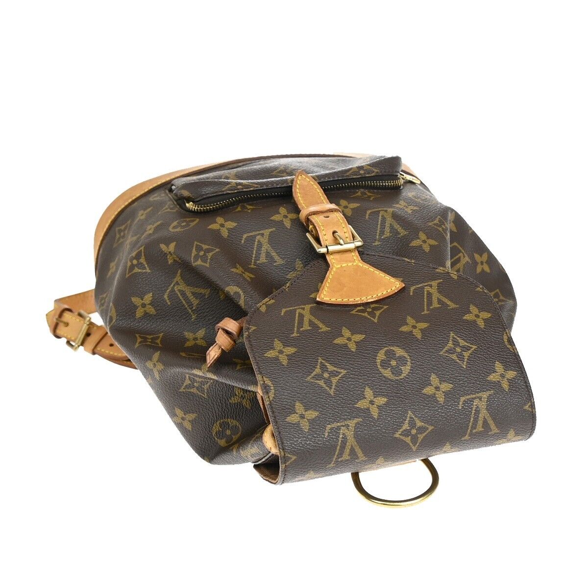 LOUIS VUITTON Montsouris MM Backpack Bag Monogram Leather Brown M51136 13SH732