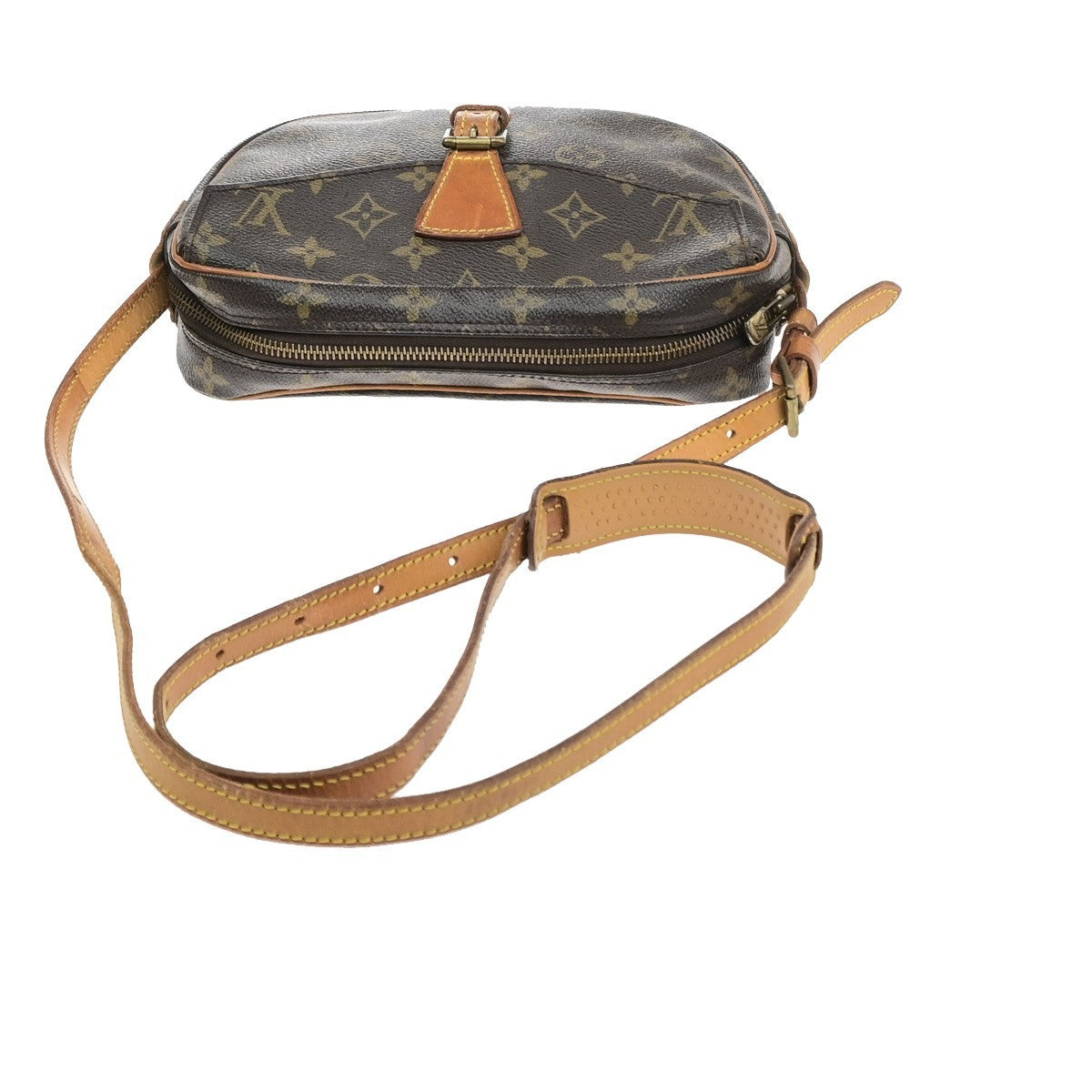 LOUIS VUITTON Jeune Fille PM Shoulder Bag Monogram Leather Brown M51227 38YJ226