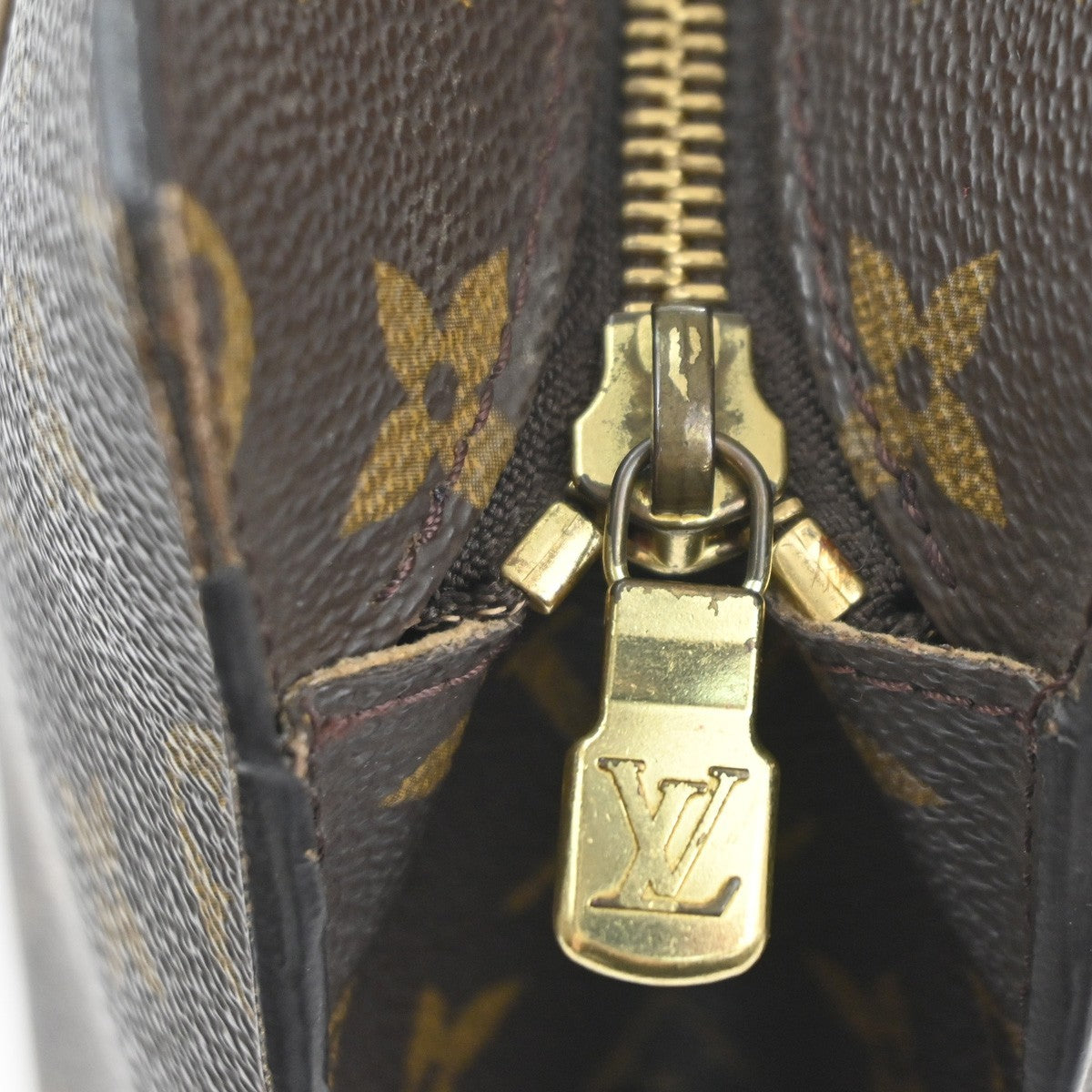 LOUIS VUITTON BABYLONE Shoulder Bag Monogram Leather Brown France M51102 82MA349