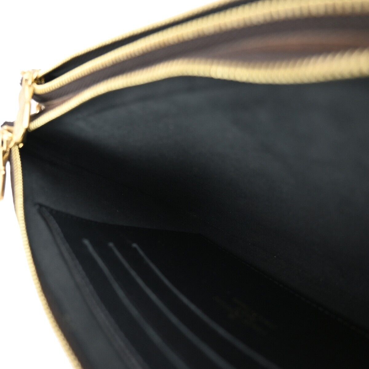 LOUIS VUITTON Pochette Double Zip Shoulder Bag Monogram Reverse M69203 685RJ731