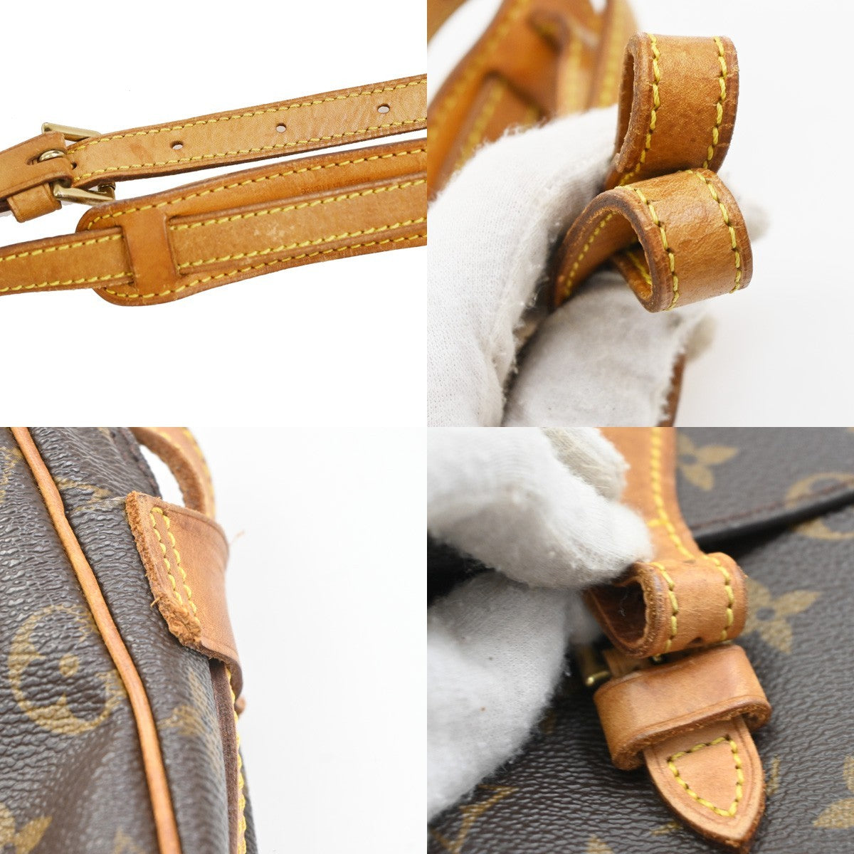 LOUIS VUITTON Jeune Fille MM Shoulder Bag Monogram Leather Brown M51226 32PA041