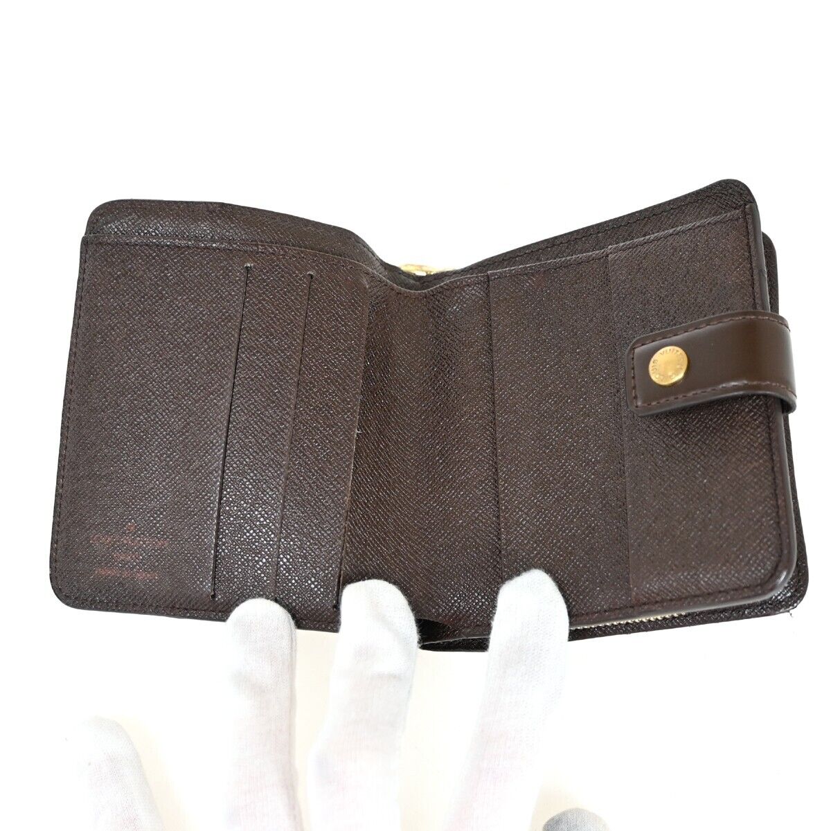 LOUIS VUITTON Compact Zip Bifold Wallet Purse Damier Leather BN N61668 63FA131