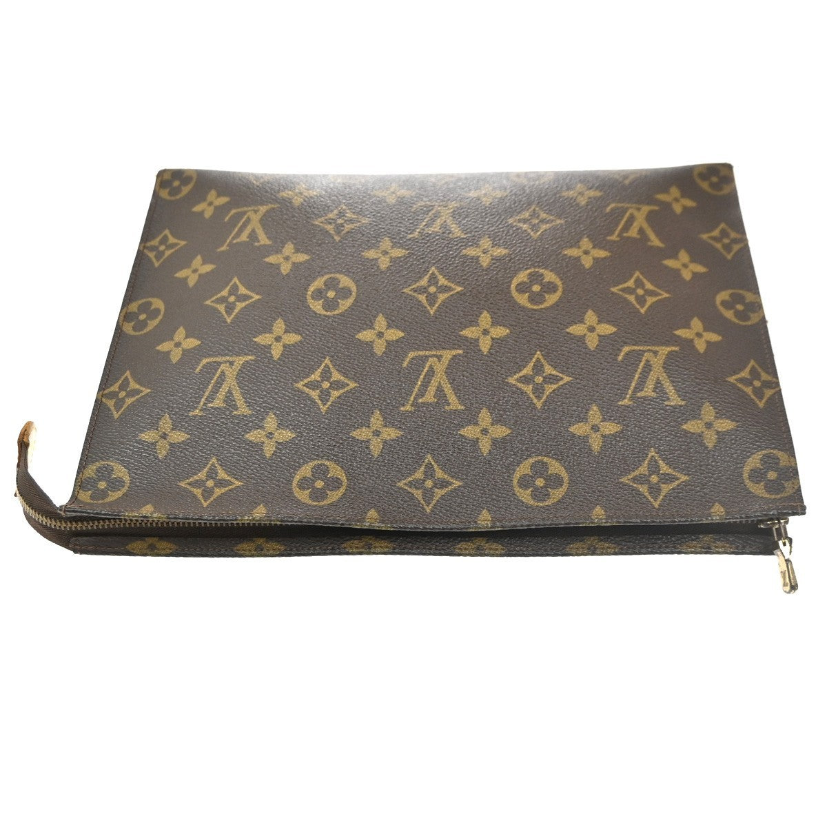 LOUIS VUITTON Poche Toilette 26 Clutch Pouch Bag Monogram Leather M47542 04MA160