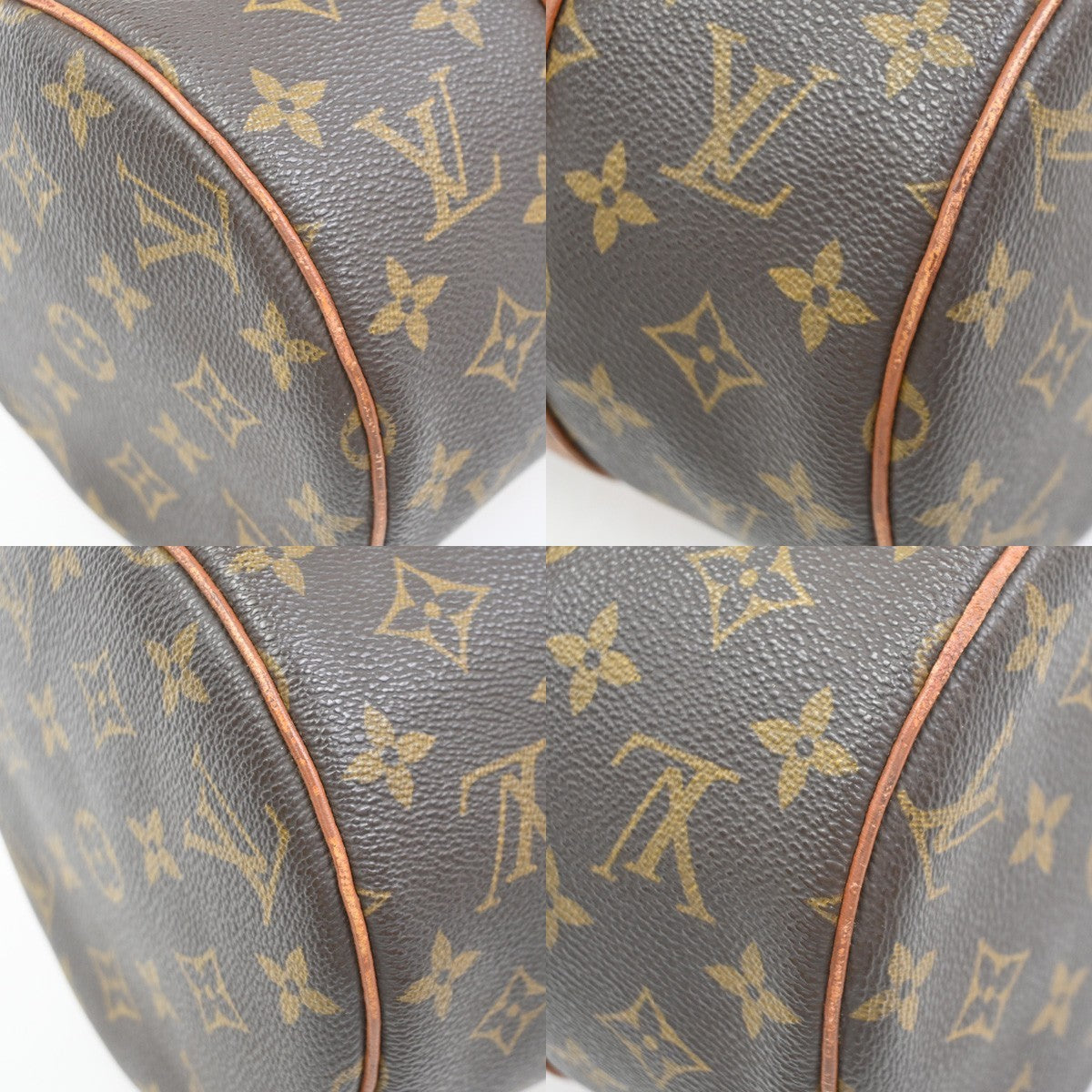 LOUIS VUITTON Logo PAPILLON 30 Hand Bag Monogram Leather Brown M51365 31PA142