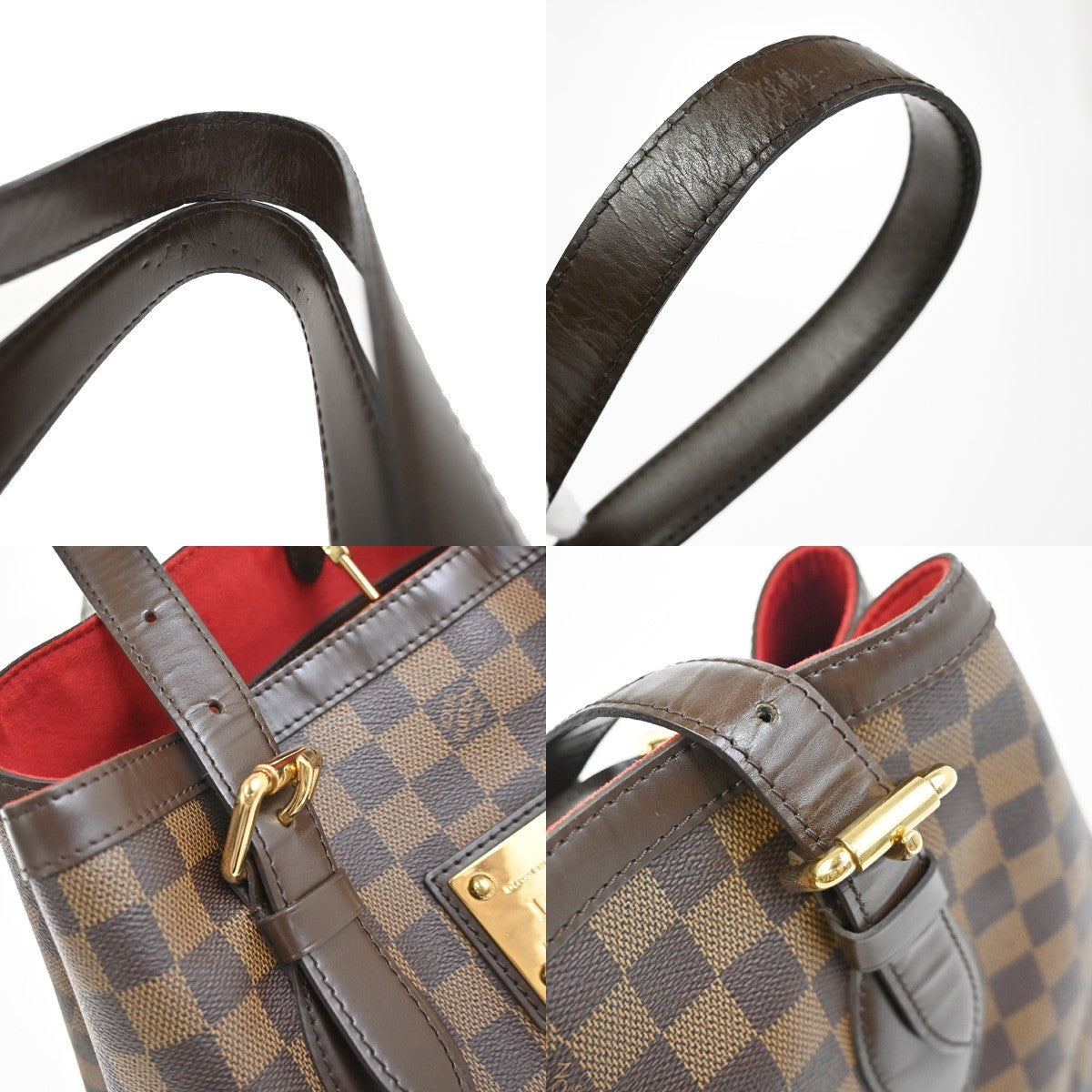 LOUIS VUITLOUIS VUITTON Hampstead MM Shoulder Bag Damer Leather N51204 11YH915