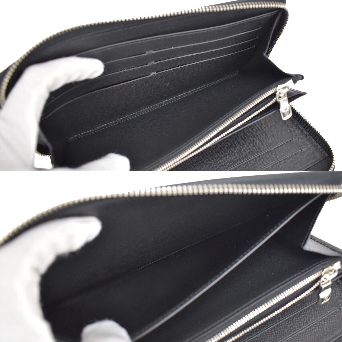 LOUIS VUITTON Zippy Organizer NM Long Bifold Wallet Taiga Leather M62643 85GA237