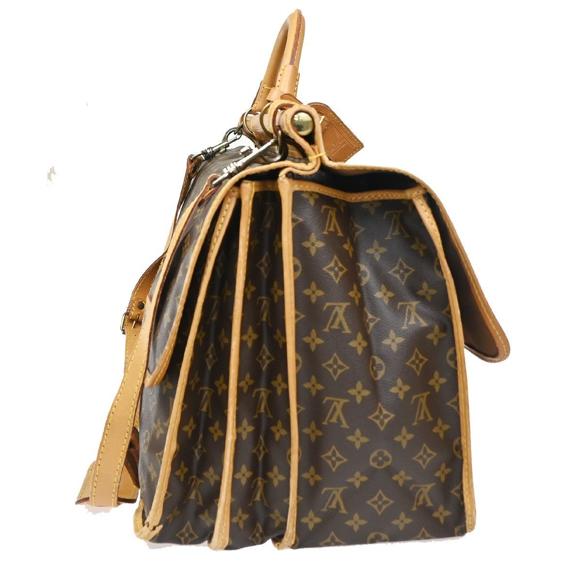 LOUIS VUITTON LV Sac Kleber Shoulder Bag Monogram Leather Brown M58122 76KC406