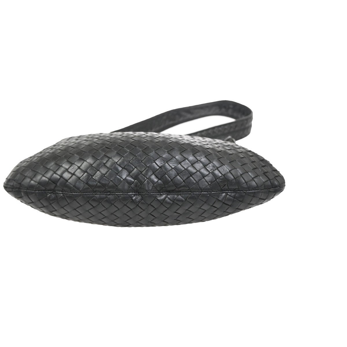 BOTTEGA VENETA Intrecciato Shoulder Crossbosy Bag Leather Black Italy 21ZA288