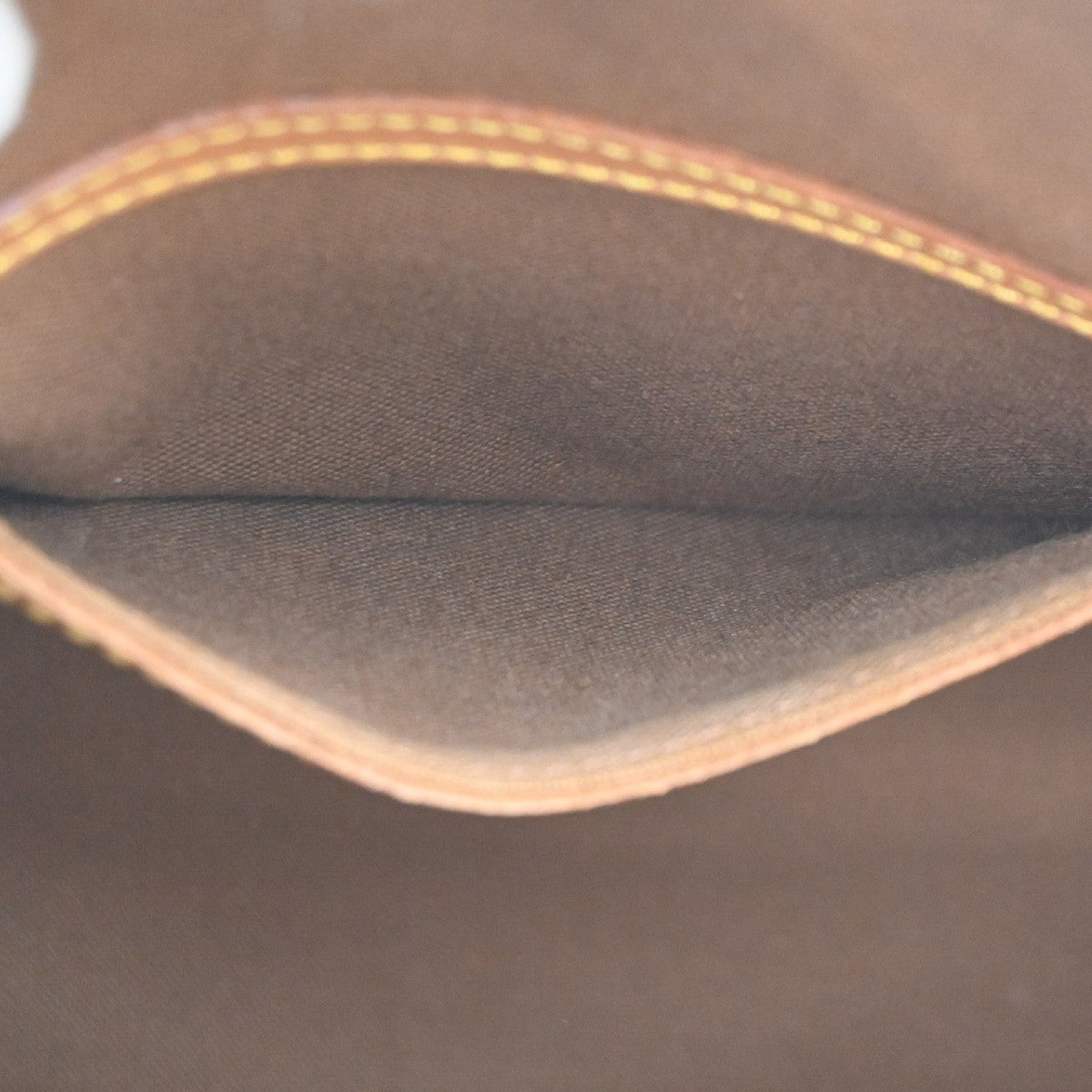 LOUIS VUITTON LV Logo Alma Hand Bag Monogram Leather Brown France M51130 88KC295
