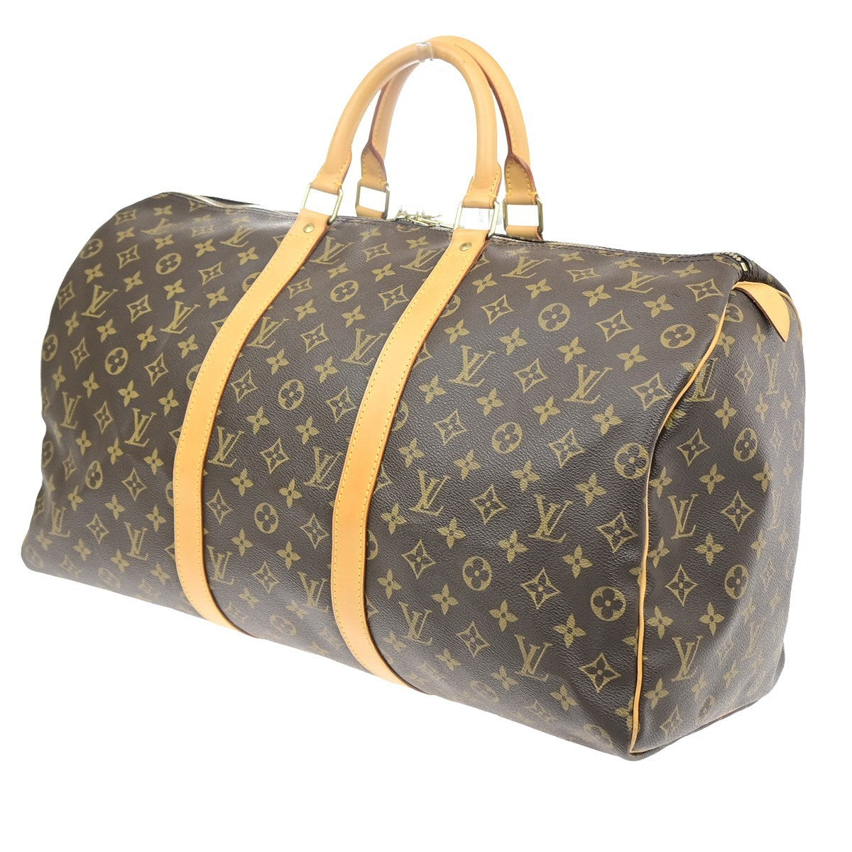 LOUIS VUITTON Keepall 50 Travel Hand Bag Monogram Leather Brown M41426 25MA708