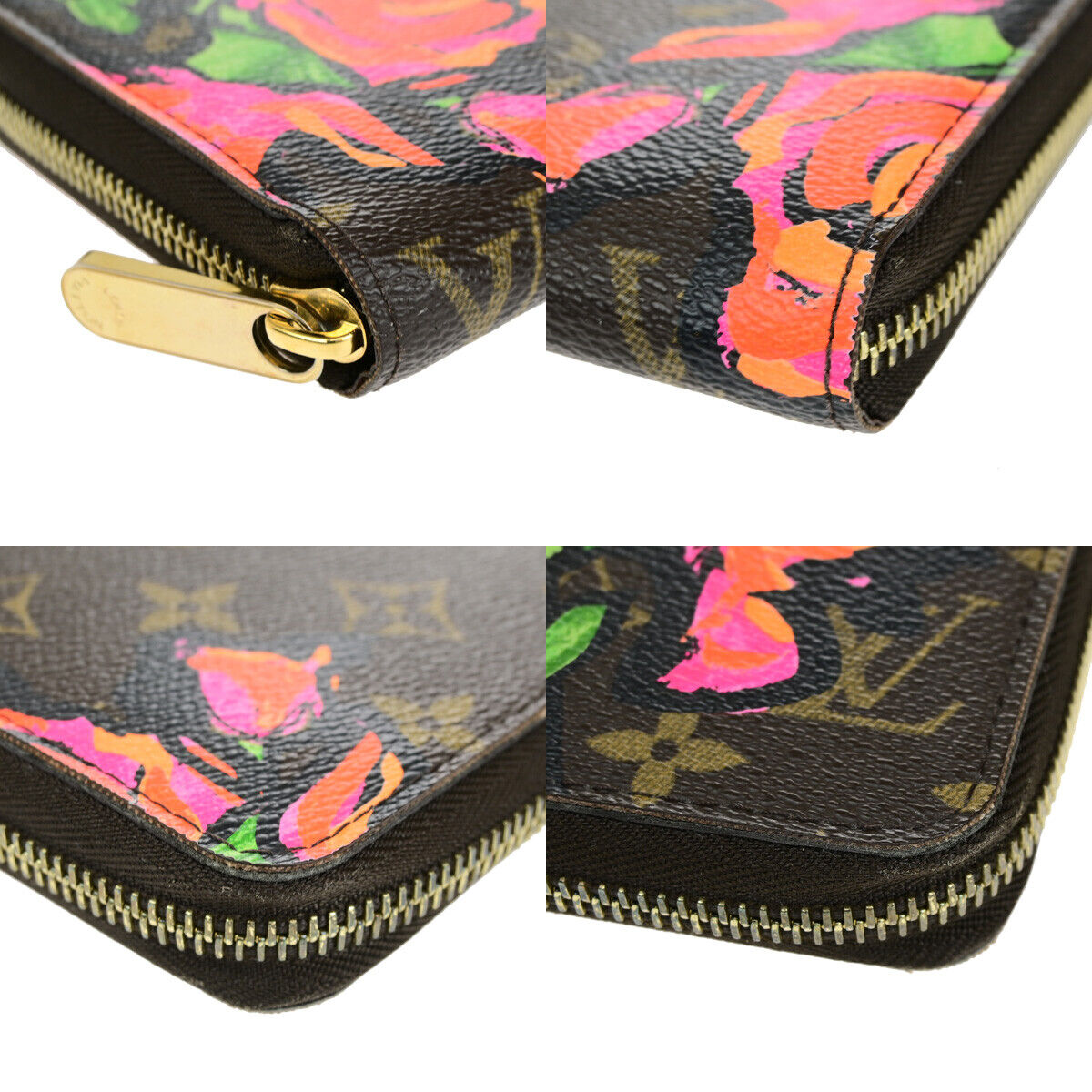 LOUIS VUITTON Zippy Wallet Long Purse Monogram Rose Brown M93759 18YG745