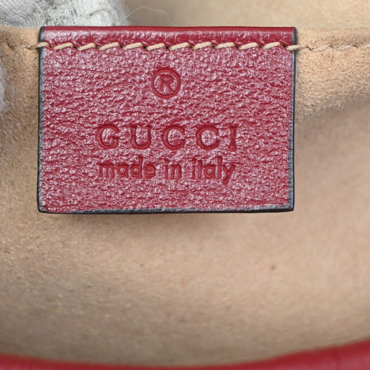 GUCCI Marmont GG Pattern Chain Shoulder Bag Canvas Leather Brown Red 600KB508