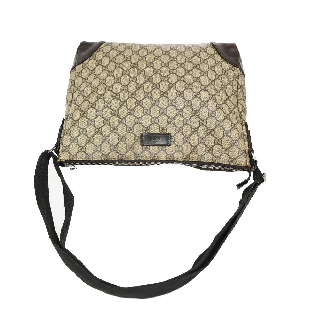 GUCCI GG  Pattern Shoulder Bag GG Supreme Leather Beige SHW 04KB623
