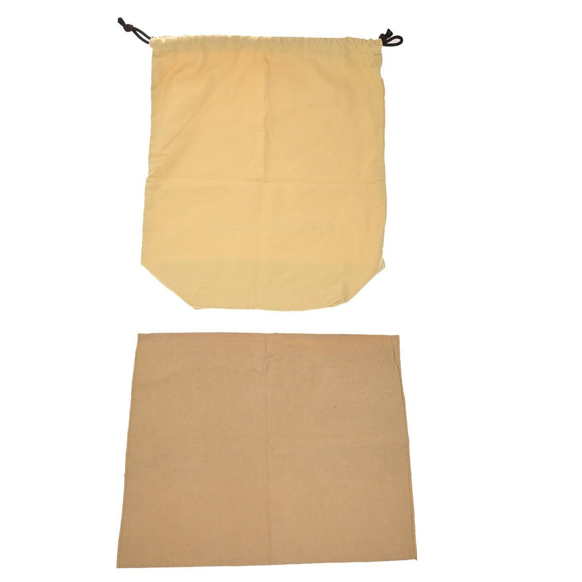 LOUIS VUITTON Logo 10 Set Dust Bag Drawstring Canvas Cotton Beige Brown 09KP300