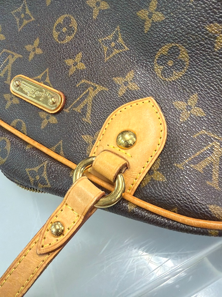 LOUIS VUITTON Montorgueil GM Shoulder Bag Monogram Leather Brown M95566 58YJ266