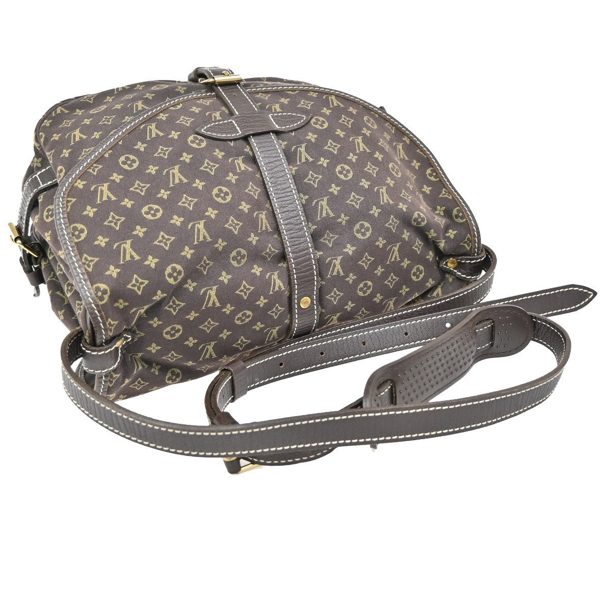 LOUIS VUITTON Saumur 30 Shoulder Bag Monogram Mini Lin Canvas BN M95227 72EF891