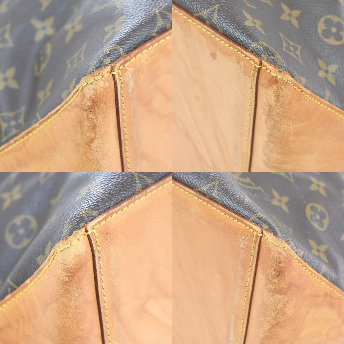 LOUIS VUITTON Cabas Mezzo Shoulder Bag Monogram Leather Brown M51151 77CA804