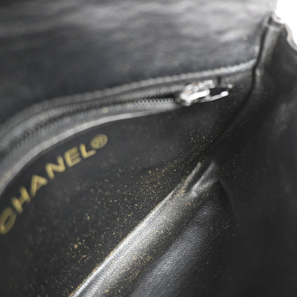 CHANEL CC Logo Matelasse Chain Belt Body Bum Bag Leather Black 19RF729