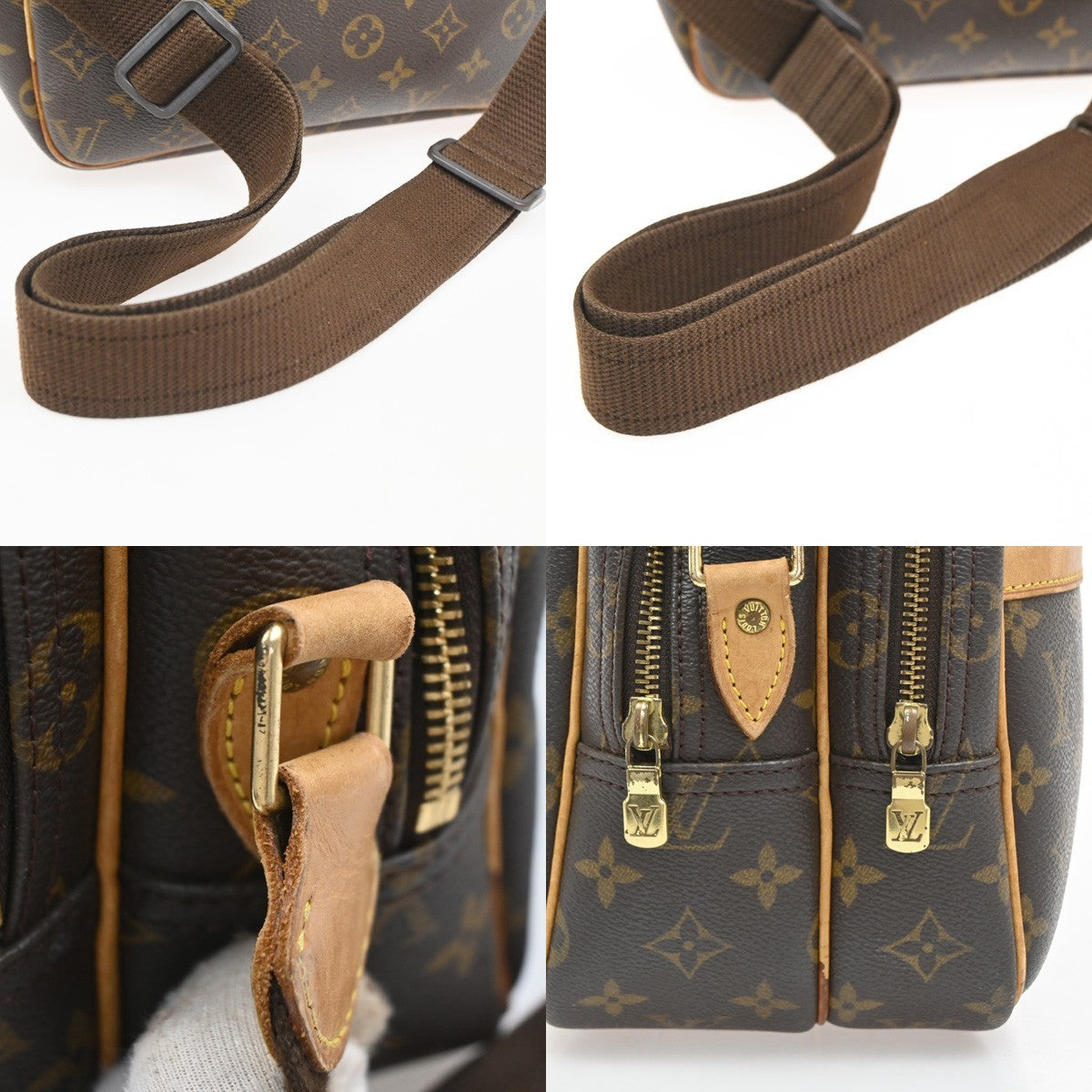 LOUIS VUITTON Reporter PM Crossbody Shoulder Bag Monogram Leather M45252 83PA027