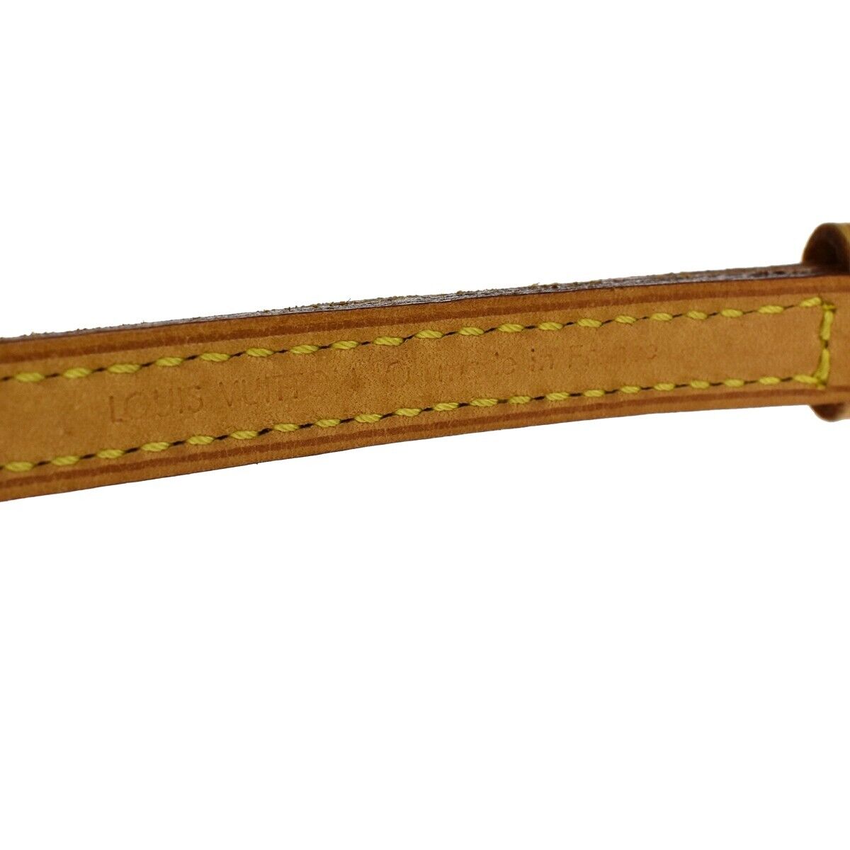 LOUIS VUITTON Shoulder Strap Leather Brown Gold France Bag Accessory 38RH313