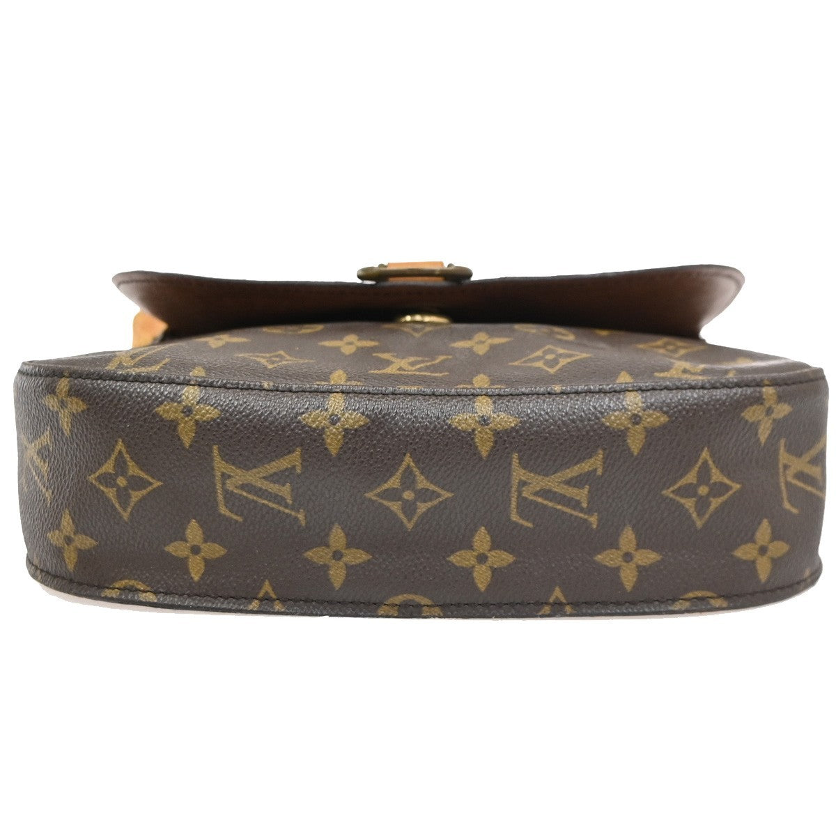 LOUIS VUITTON Saint Cloud GM Shoulder Bag Monogram Leather Brown M51242 86CB008