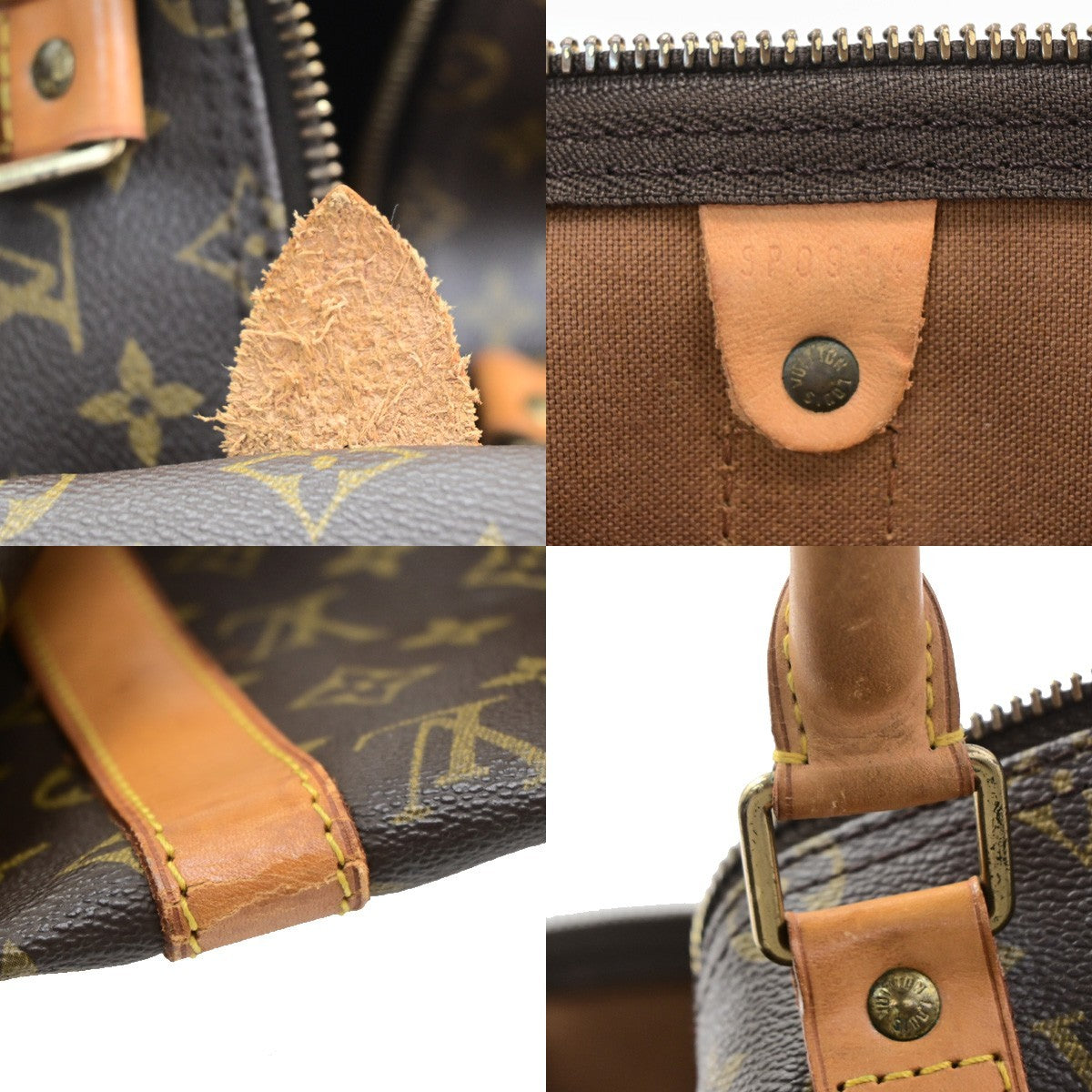 LOUIS VUITTON Keepall 50 Travel Hand Bag Monogram Leather Brown M41426 16PA094