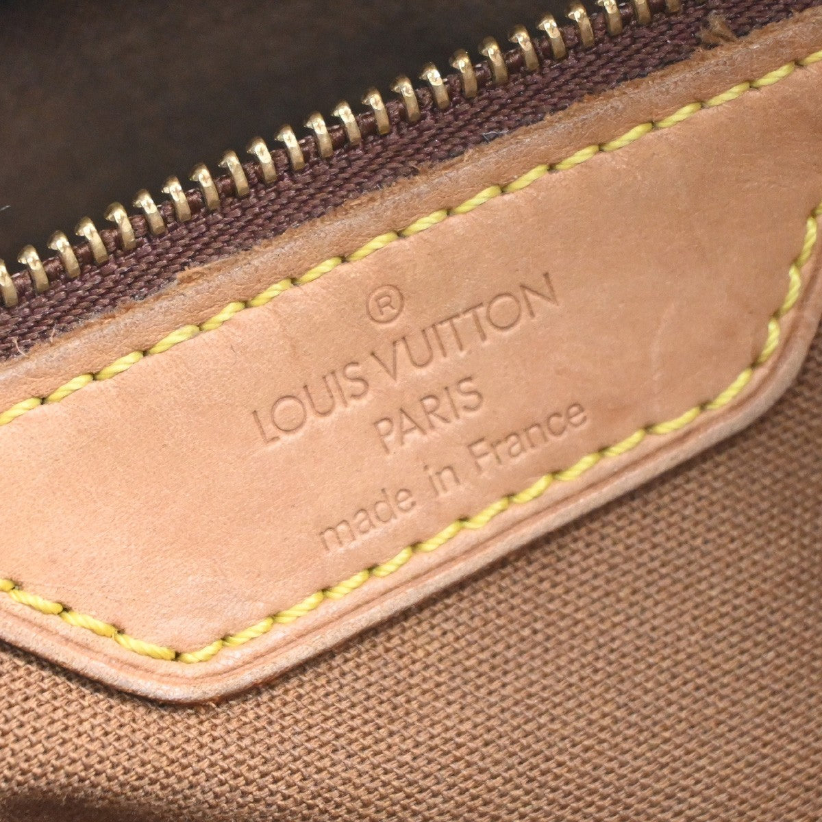 LOUIS VUITTON Cabas Mezzo Shoulder Bag Monogram Leather Brown M51151 70CA979