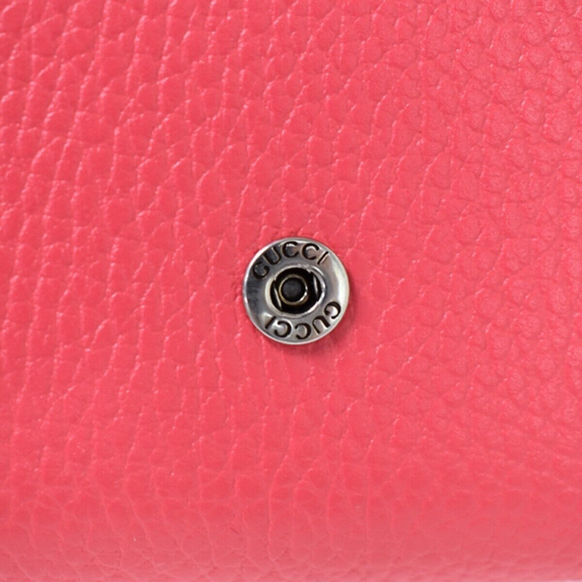 GUCCI Marmot GG Logos Bifold Wallet Purse Leather Pink Made In Italy 85RG026