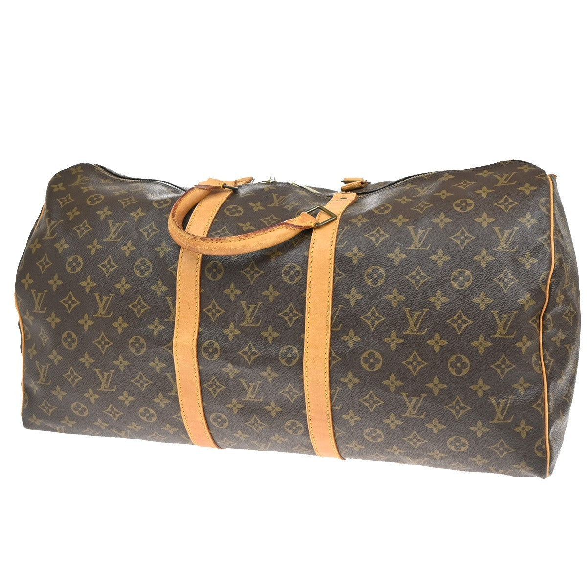 LOUIS VUITTON Keepall 55 Travel Hand Bag Monogram Leather Brown M41424 67DA057