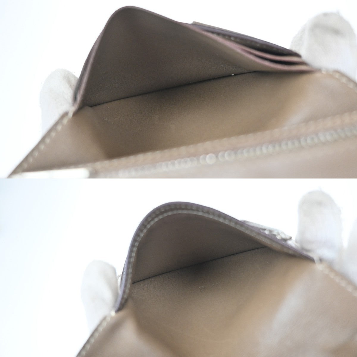 HERMES H Logo Bearn Compact Bifold Wallet Purse Swift Leather Brown SHW 87RQ018