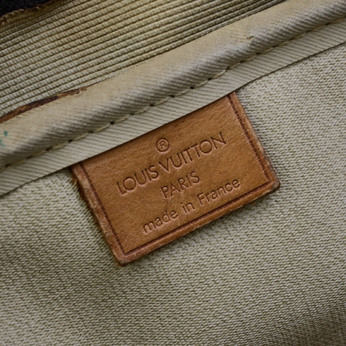 LOUIS VUITTON LV Logo Deauville Hand Bag Monogram Leather Brown M47270 67ED043