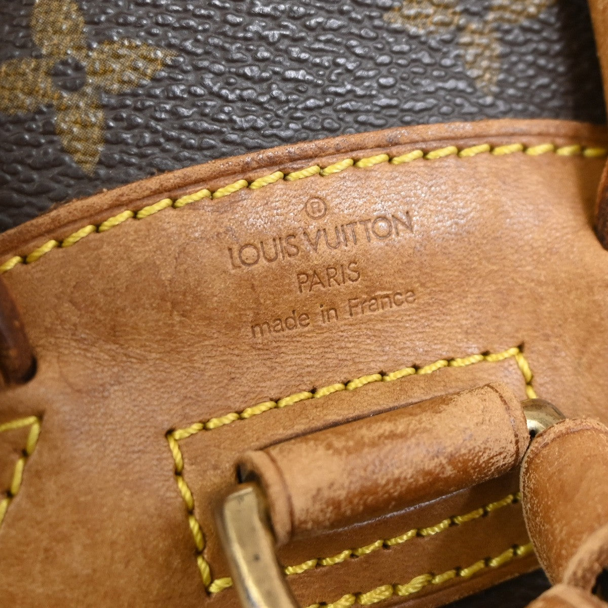 LOUIS VUITTON Mini Montsouris Backpack Bag Monogram Leather Brown M51137 76SA064