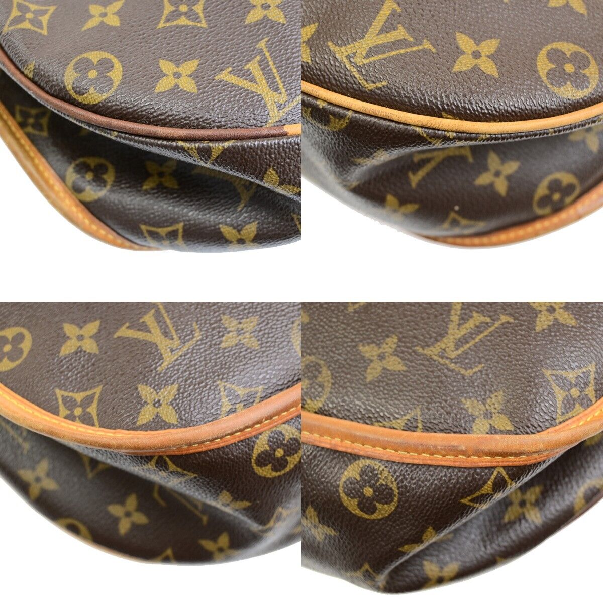LOUIS VUITTON Menilmontant MM Shoulder Bag Monogram Leather BN M40473 31FB346