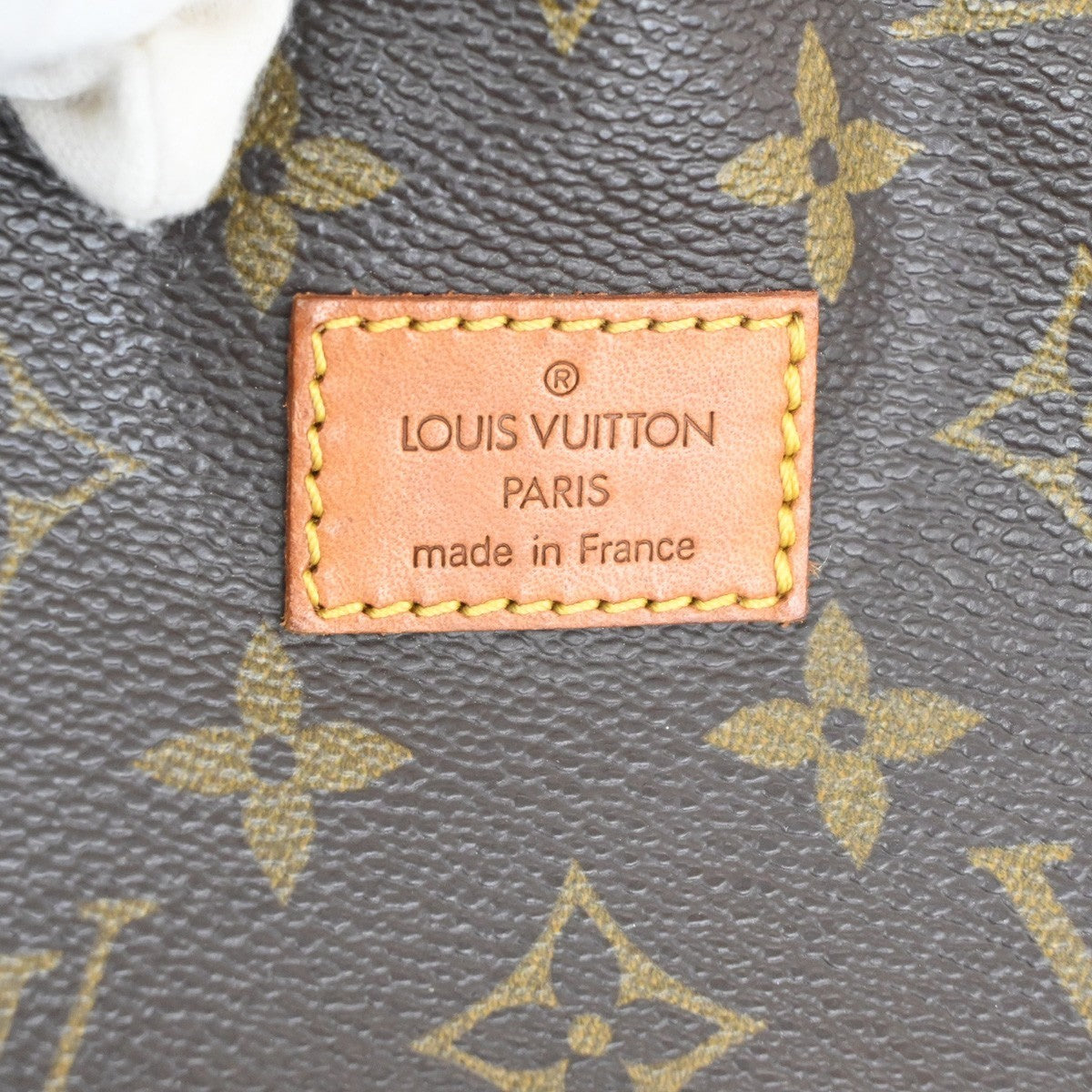LOUIS VUITTON Logo Saumur 30 Shoulder Bag Monogram Leather Brown M42256 18TA325