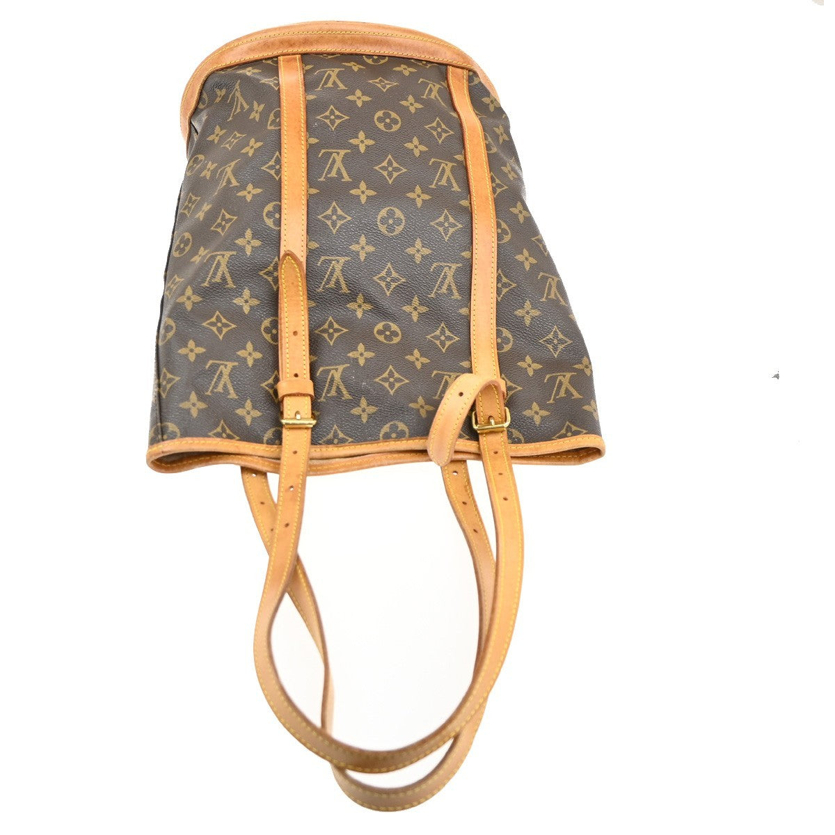 LOUIS VUITTON BUCKET GM Shoulder Tote Bag Monogram Leather Brown M42236 30CA518