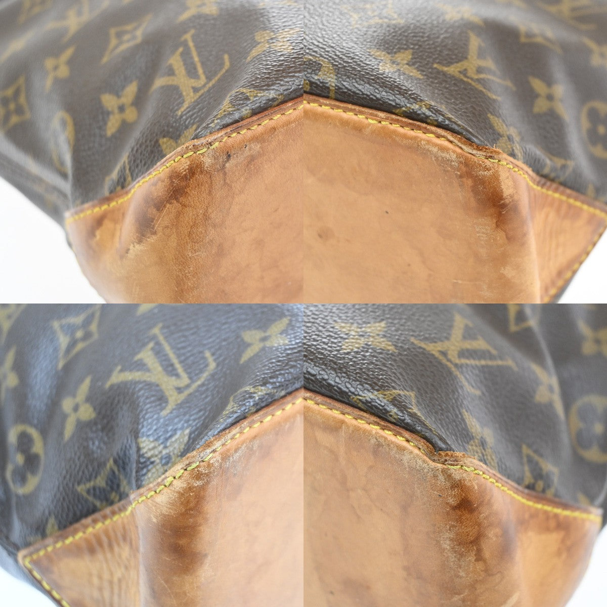 LOUIS VUITTON Cabas Piano Shoulder Bag Monogram Leather Brown M51148 35MA535