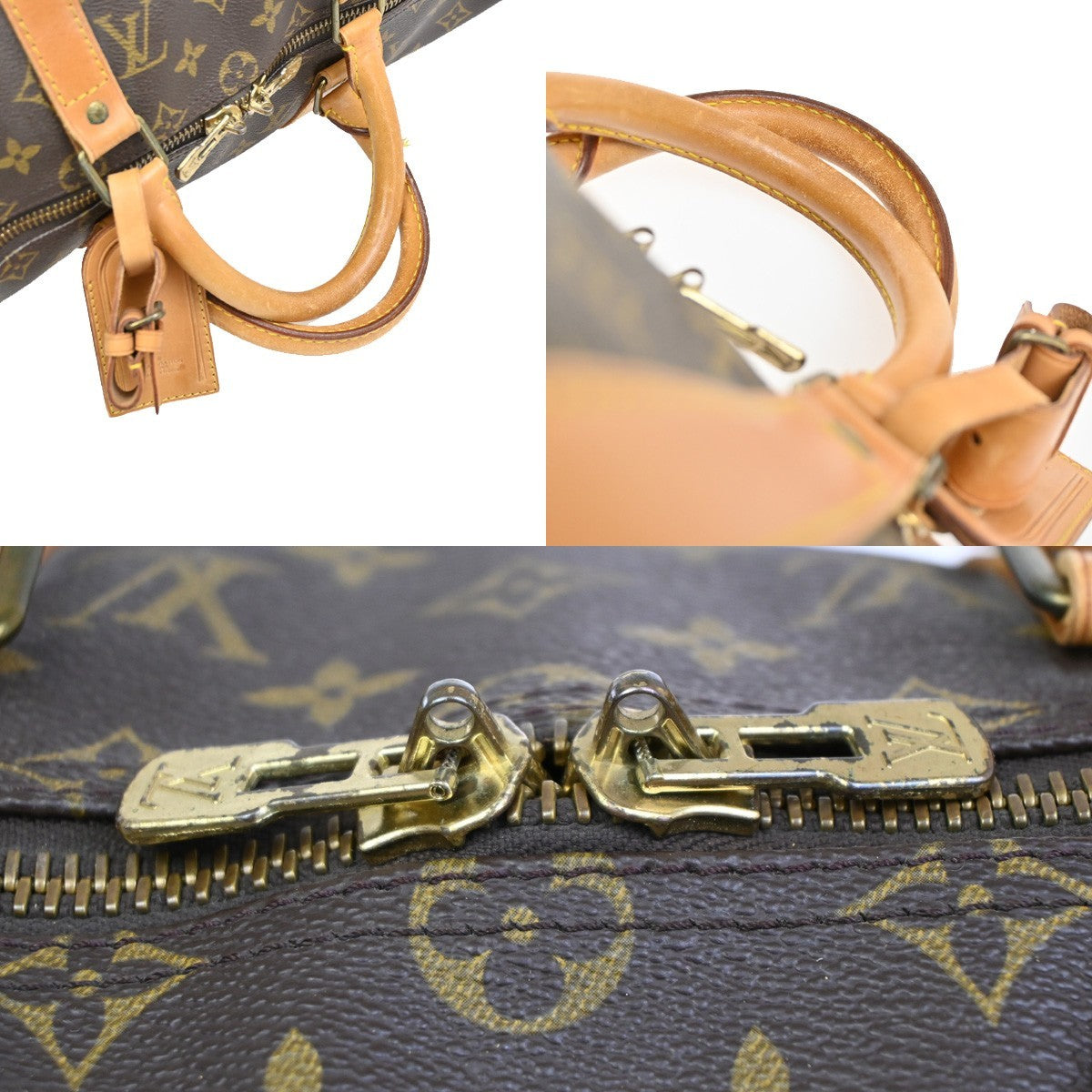 LOUIS VUITTON Keepall 50 Travel Hand Bag Monogram Leather Brown M41426 75MA038