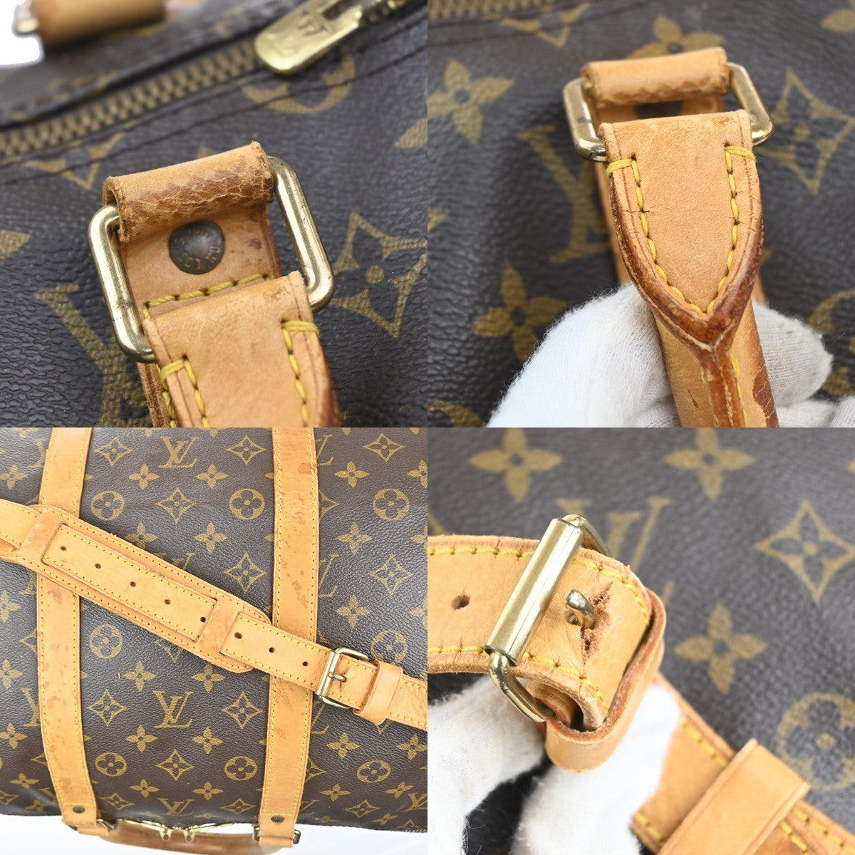 LOUIS VUITTON Keepall Bandouliere 55 2Way Hand Bag Monogram Brown M41414 18MA514