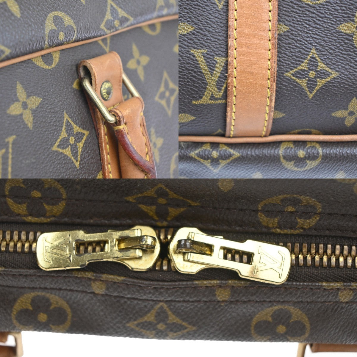 LOUIS VUITTON Sirius 45 Travel Hand Bag Monogram Leather Brown M41408 33CA805