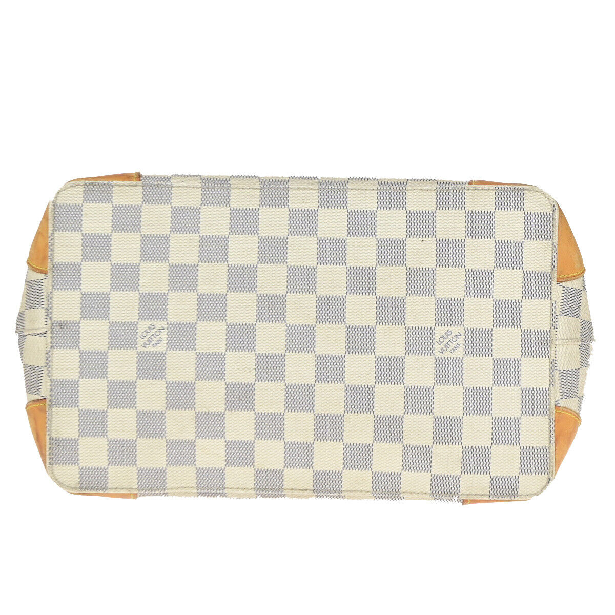 LOUIS VUITTON Hampstead PM Shoulder Bag Damier Azur Leather White N51207 77YF415