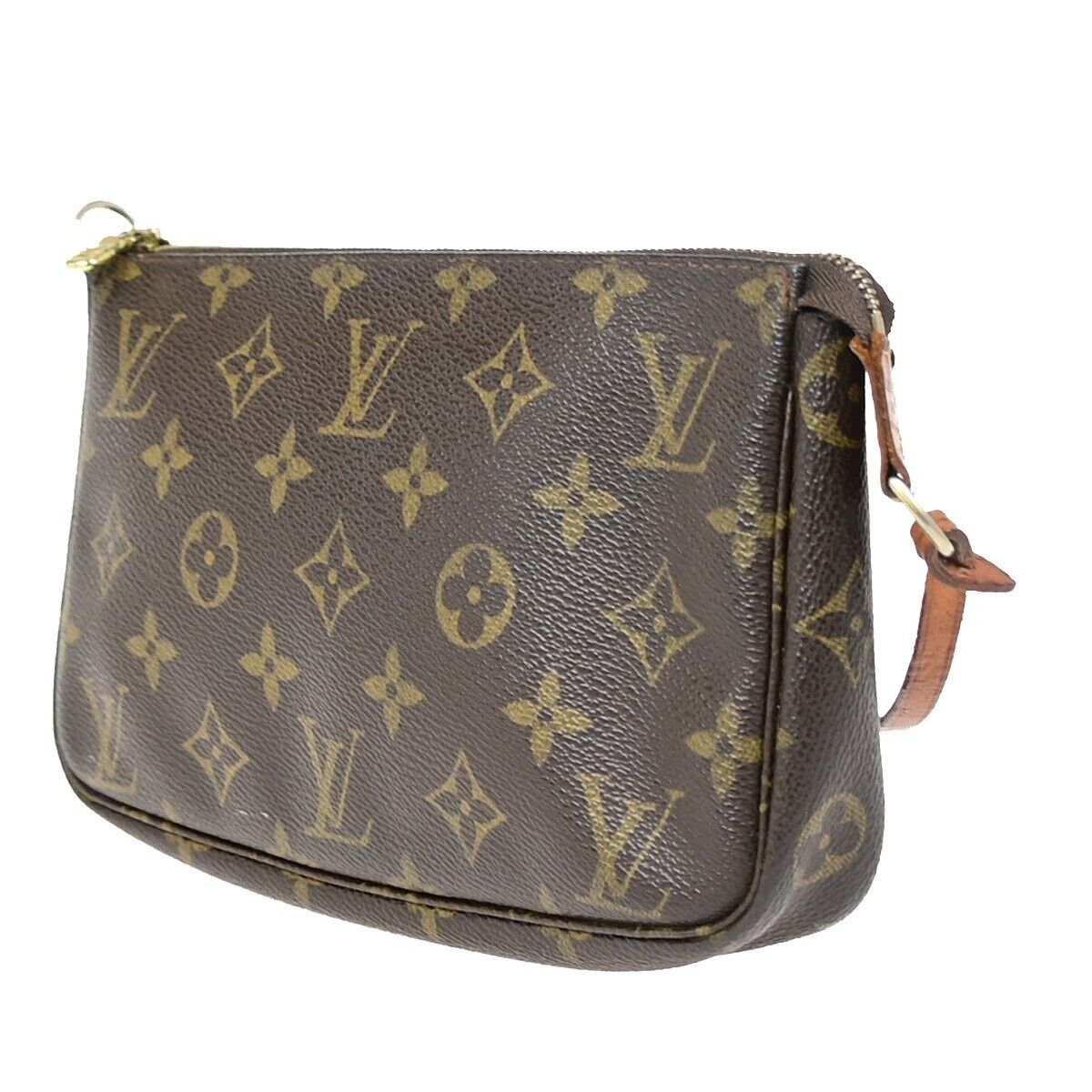 LOUIS VUITTON Pochette Accessoires Hand Bag Monogram Leather BN M51980 84EB026