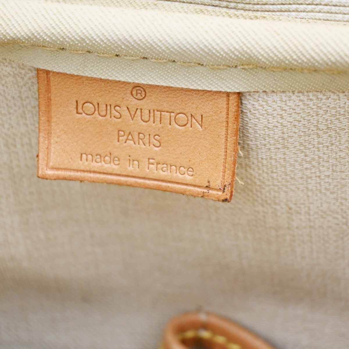LOUIS VUITTON LV Logo Deauville Hand Bag Monogram Leather Brown M47270 82KC197