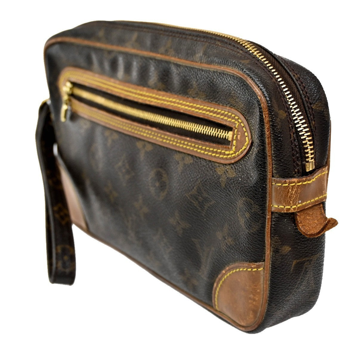 LOUIS VUITTON Marly Dragonne GM Clutch Hand Bag Monogram Brown M51825 62KC196