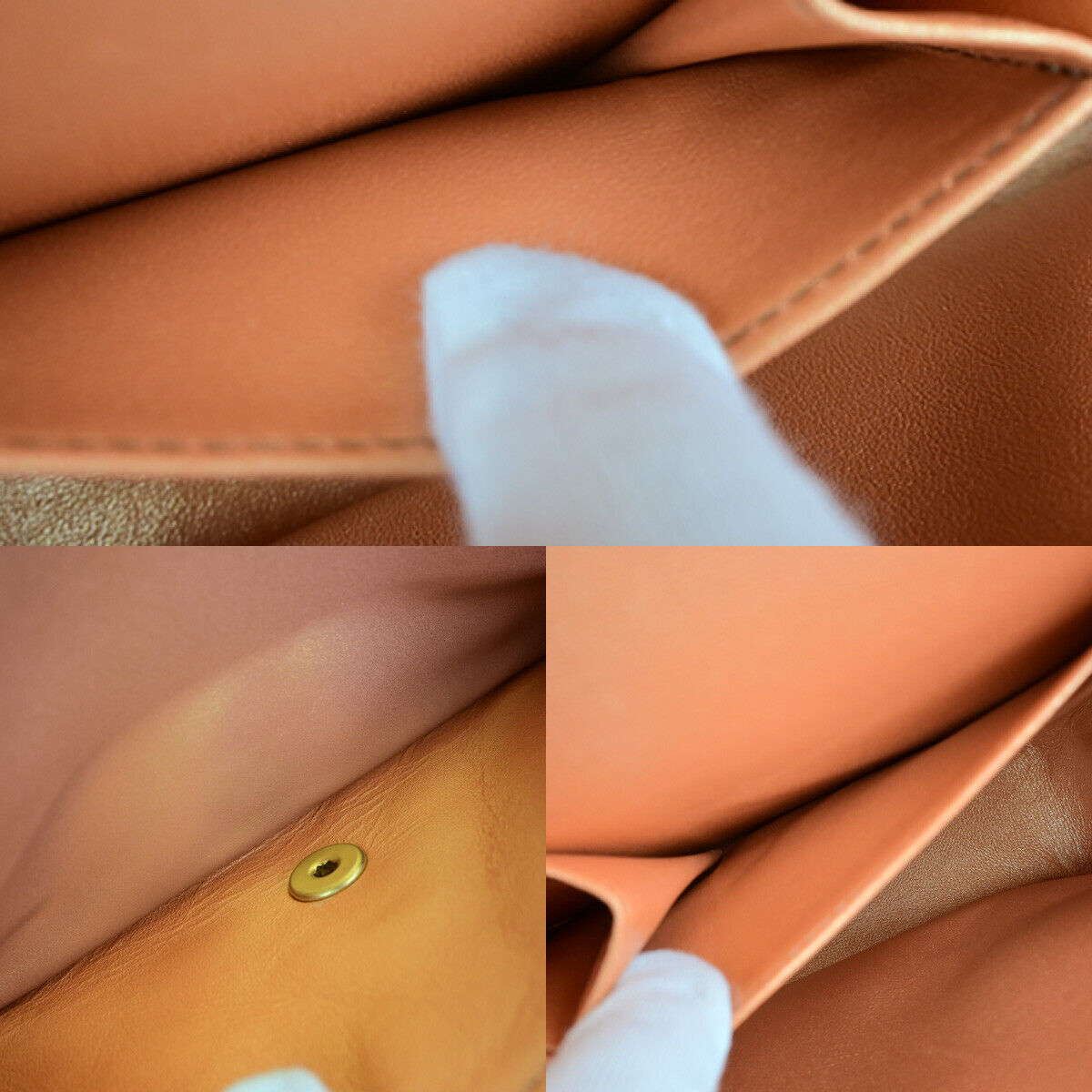 CHANEL CC Matelasse 25 Double Flap Chain Shoulder Bag Leather Pink Gold 401RK683