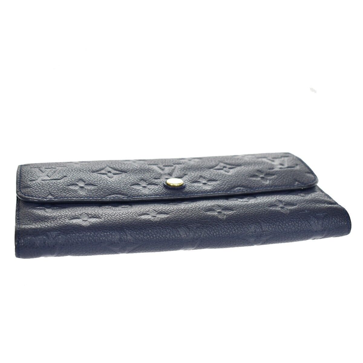 LOUIS VUITTON PorteFeuille Virtuose Wallet Empreinte Leather Blue M60586 36SH083