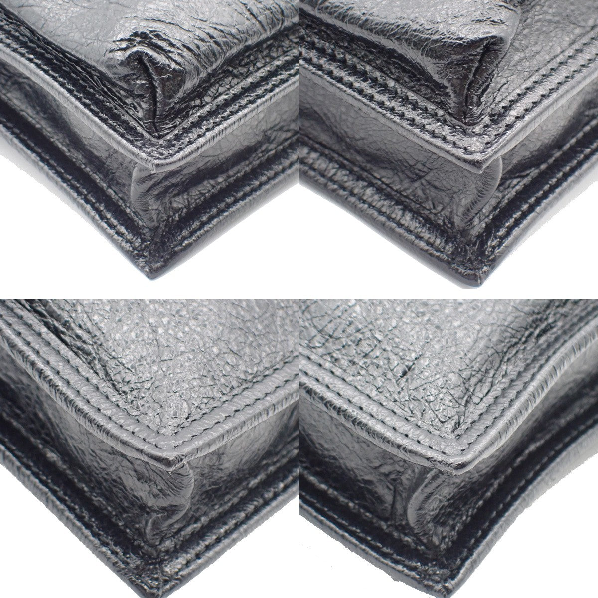 BALENCIAGA Logo EXPLORER Mini Shoulder Bag Leather Black Italy 82AA008